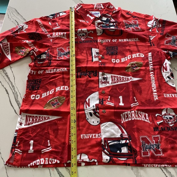 Reyn Spooner Nebraska Hawaiian Shirt Size L - Picture 8 of 8